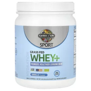 Sport Grass Fed Whey+ Skin, Vanilla - 457 grams de Garden of Life