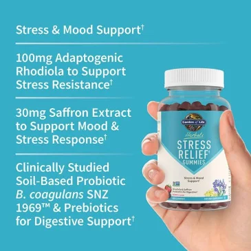 Stress Relief Gummies, Berry - 60 gummies de Garden of Life