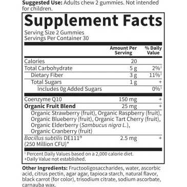 Vitamin Code CoQ10 Gummies, Strawberry - 60 gummies Garden of Life