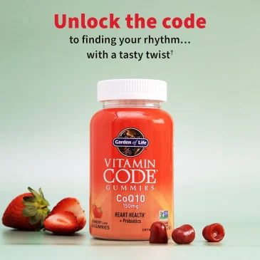 Vitamin Code CoQ10 Gummies, Strawberry - 60 gummies Garden of Life