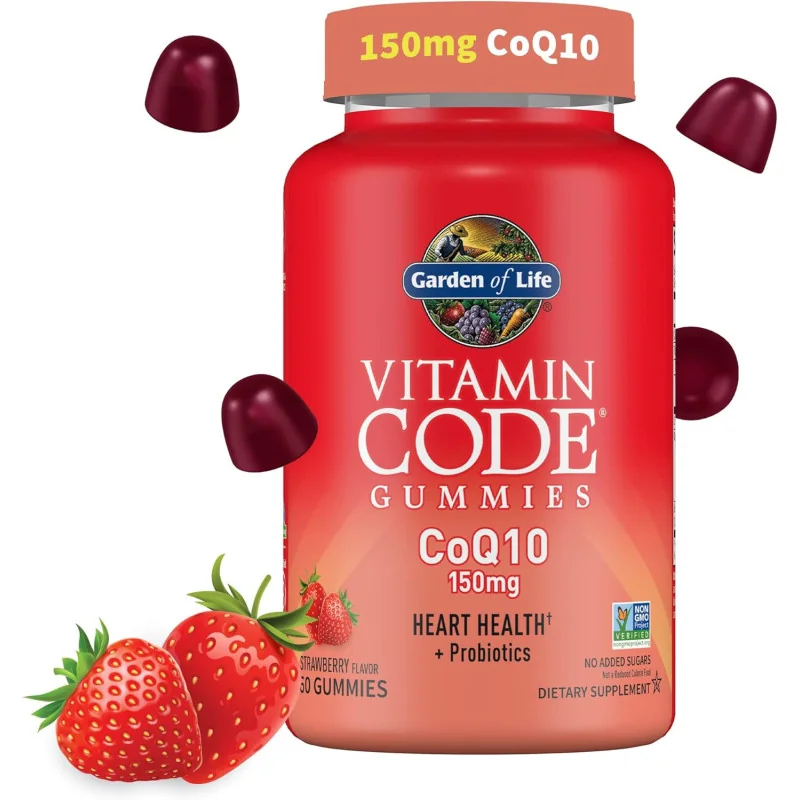 Vitamin Code CoQ10 Gummies, Strawberry - 60 gummies - Garden of Life
