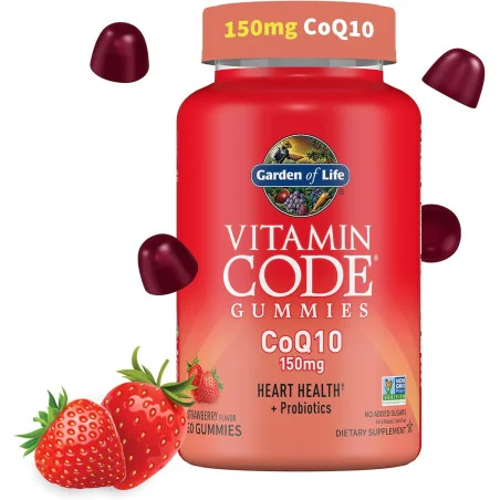 Vitamin Code CoQ10 Gummies, Strawberry - 60 gummies Garden of Life