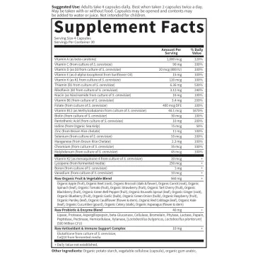 Vitamin Code Men - 120 vcaps de Garden of Life pas cher