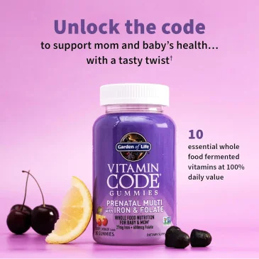 Vitamin Code Prenatal Multi with Iron & Folate Gummies Garden of Life