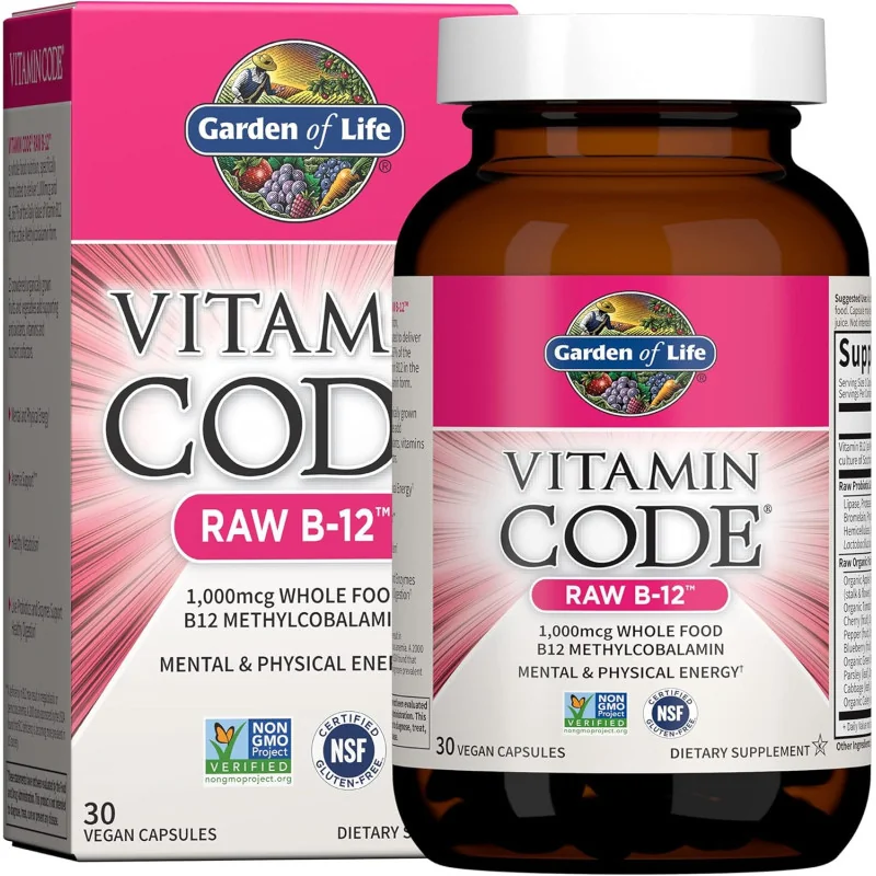 Vitamin Code Raw B-12 - 30 vegan caps - Garden of Life