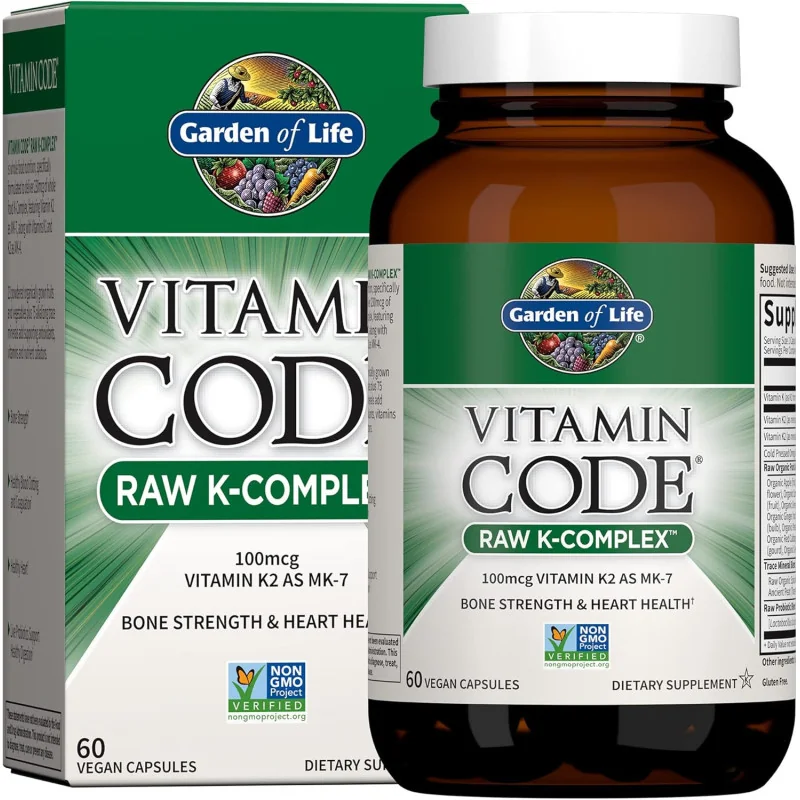 Vitamin Code Raw K-Complex - 60 vegan caps - Garden of Life