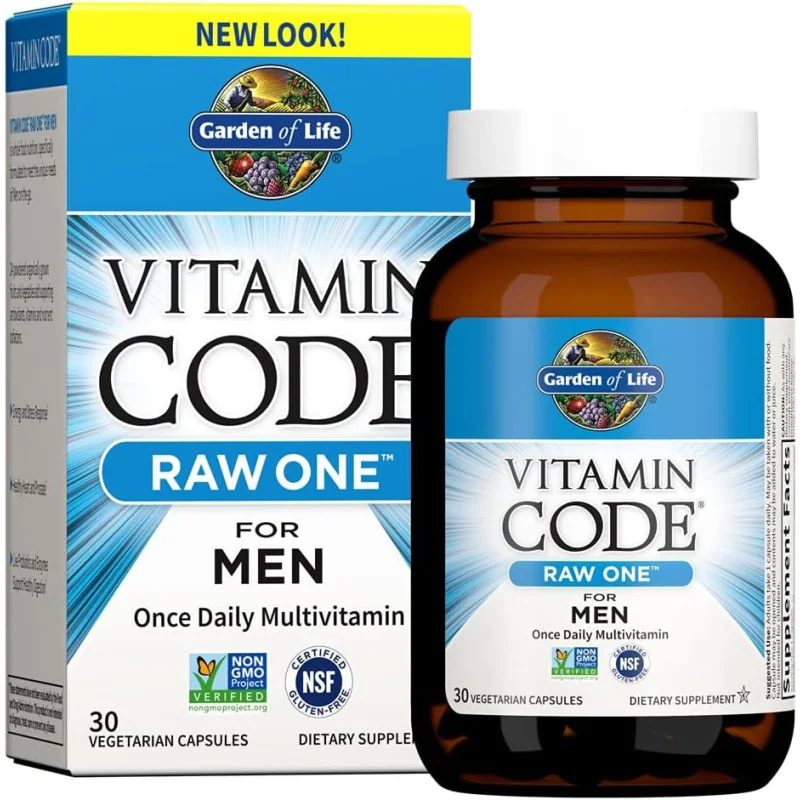 Vitamin Code Raw One for Men - 30 vcaps - Garden of Life
