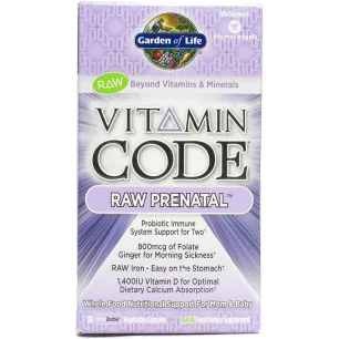 Vitamin Code Raw Prenatal 30 vcaps de Garden of Life