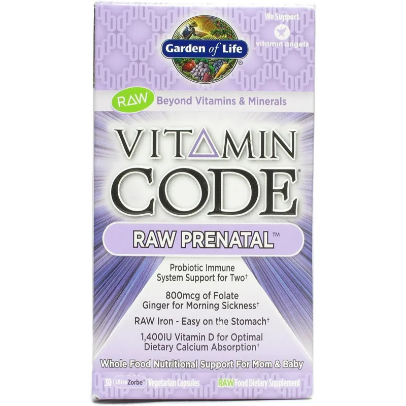 Vitamin Code Raw Prenatal - 30 vcaps - Garden of Life