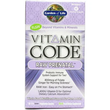 Vitamin Code Raw Prenatal 30 vcaps de Garden of Life