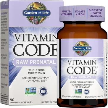 Vitamin Code Raw Prenatal 90 vcaps de Garden of Life