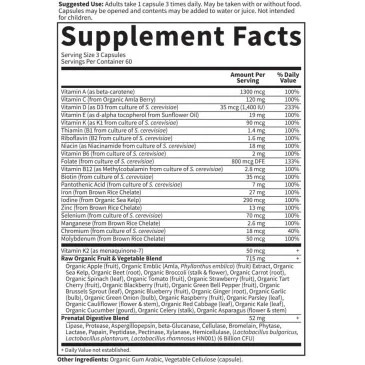 Vitamin Code Raw Prenatal 180 vcaps de Garden of Life