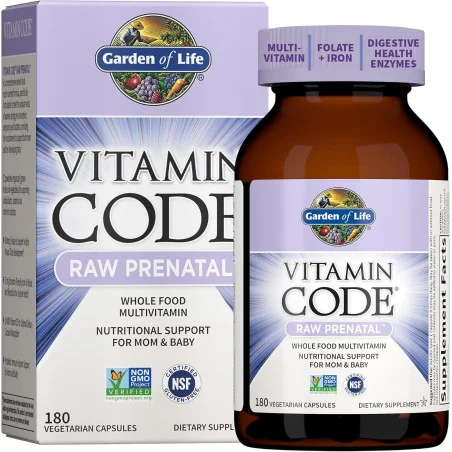 Vitamin Code Raw Prenatal 180 vcaps de Garden of Life