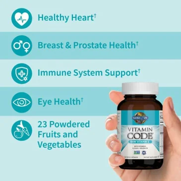 Vitamin Code Raw Vitamin E - 60 vcaps de Garden of Life