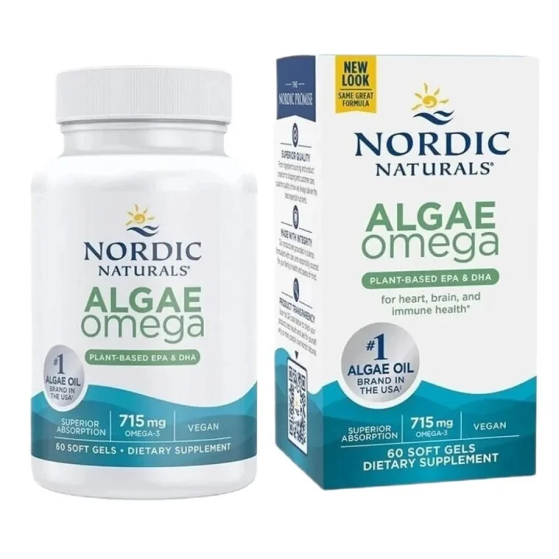 Algae Omega - 715mg Omega 3 - 60 softgels - Nordic Naturals