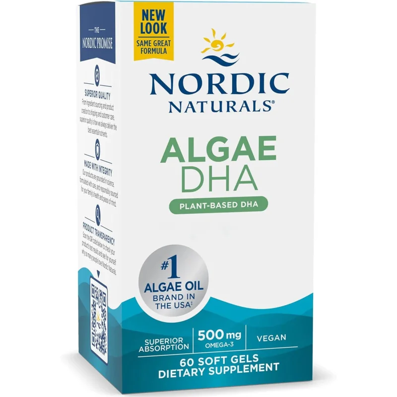 Algae DHA, 500mg - 60 softgels - Nordic Naturals