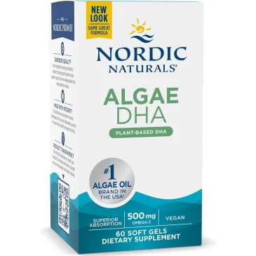 Algae DHA, 500mg - 60 softgels de Nordic Naturals