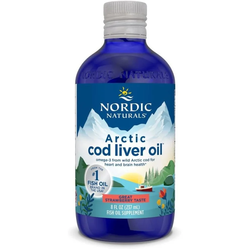 Arctic Cod Liver Oil - 1060mg Strawberry - 237 ml - Nordic Naturals