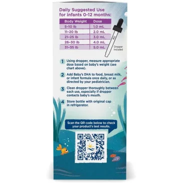 Baby's DHA, 1050mg with Vitamin D3 - 60 ml de Nordic Naturals pas cher