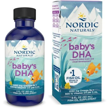 Baby's DHA, 1050mg with Vitamin D3 - 60 ml de Nordic Naturals pas cher