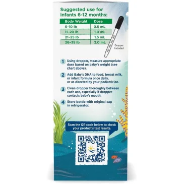 Baby's DHA Vegetarian, 835mg - 30 ml de Nordic Naturals