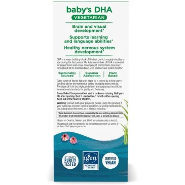 Baby's DHA Vegetarian, 835mg - 30 ml de Nordic Naturals