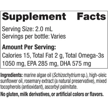 Baby's DHA Vegetarian, 835mg - 30 ml de Nordic Naturals