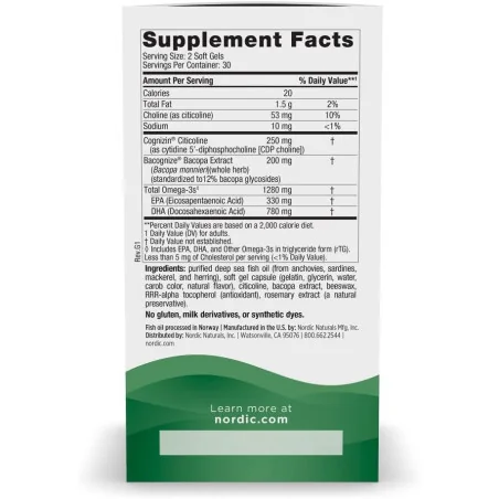 Focus Support - 60 softgels - Nordic Naturals