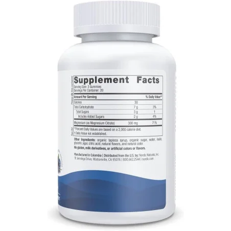 Magnesium Gummies, Blueberry Lavender - 60 gummies - Nordic Naturals