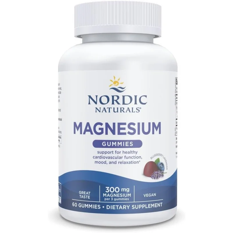 Magnesium Gummies, Blueberry Lavender - 60 gummies - Nordic Naturals