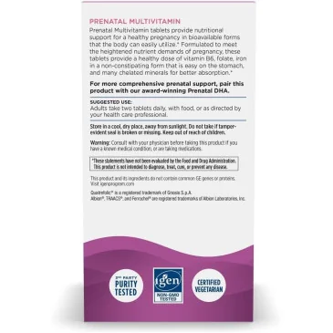 Prenatal Multivitamin - 60 tablets de Nordic Naturals