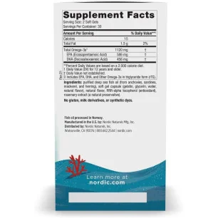 Ultimate Omega 2X Fish Oil TEEN, Strawberry - 60 mini softgels - Nordic Naturals