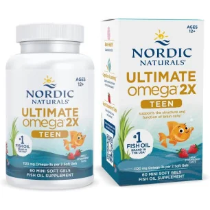 Ultimate Omega 2X Fish Oil TEEN, Strawberry - Nordic Naturals