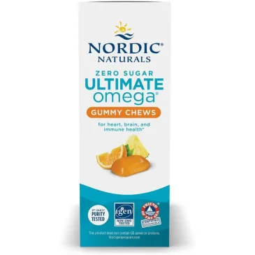 Ultimate Omega Gummy Chews, 1200mg Tropical Fruit - Nordic Naturals