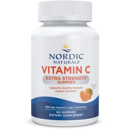 Vitamin C Extra Strength Gummies, Tangerine - Nordic Naturals