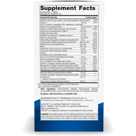 Women's Multivitamin Extra Strength - 60 tablets - Nordic Naturals