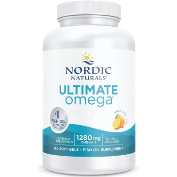 Ultimate Omega - 1280mg Lemon Flavor - 180 softgels Nordic Naturals