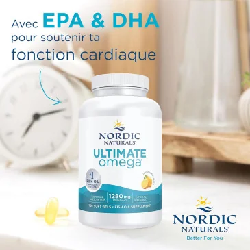 Ultimate Omega - 1280mg Lemon Flavor - 180 softgels Nordic Naturals