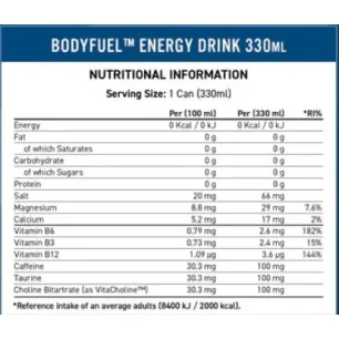 BodyFuel Energy Cans - Applied Nutrition