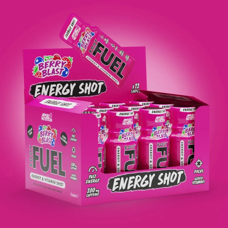 Bodyfuel Energy Shots - 12 x 60 ml d'Applied Nutrition pas cher - Nutriwellness