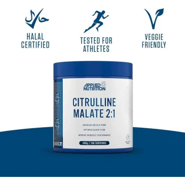 Citrulline Malate 2:1, 3000mg - 300 grams d'Applied Nutrition - Nutriwellness