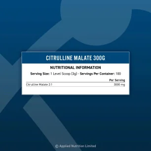 Citrulline Malate 2:1, 3000mg - 300 grams - Applied Nutrition