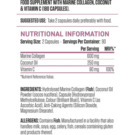 Collagen + Coconut - 180 caps - Applied Nutrition
