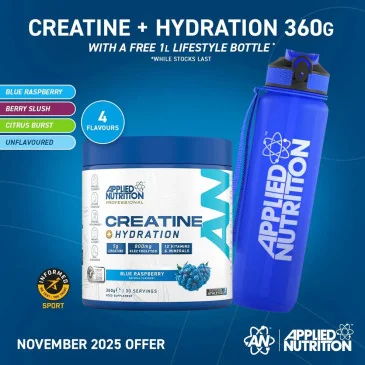 Creatine + Hydration - 330 - 360 grams d'Applied Nutrition