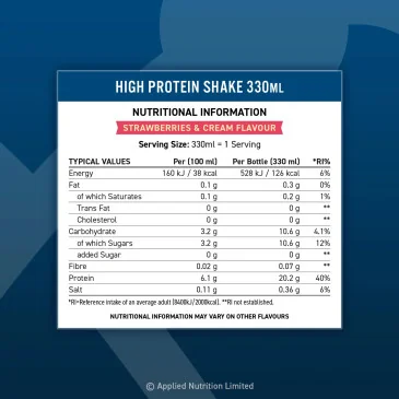 High Protein Shake d'Applied Nutrition pas cher