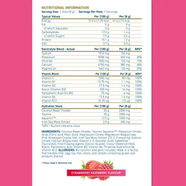 Hydration + Electrolyte & Vitamin Powder Stick Packs Applied Nutrition