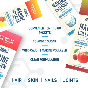 Marine Collagen Sticks - 10 x 12g d'Applied Nutrition