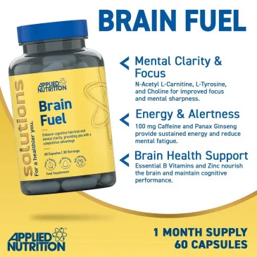 Solutions Brain Fuel - 60 caps d'Applied Nutrition