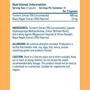 Solutions Turmeric, 800mg - 60 caps d'Applied Nutrition pas cher