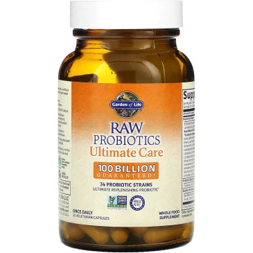 Raw Probiotics Ultimate Care - 30 vcaps de Garden of Life